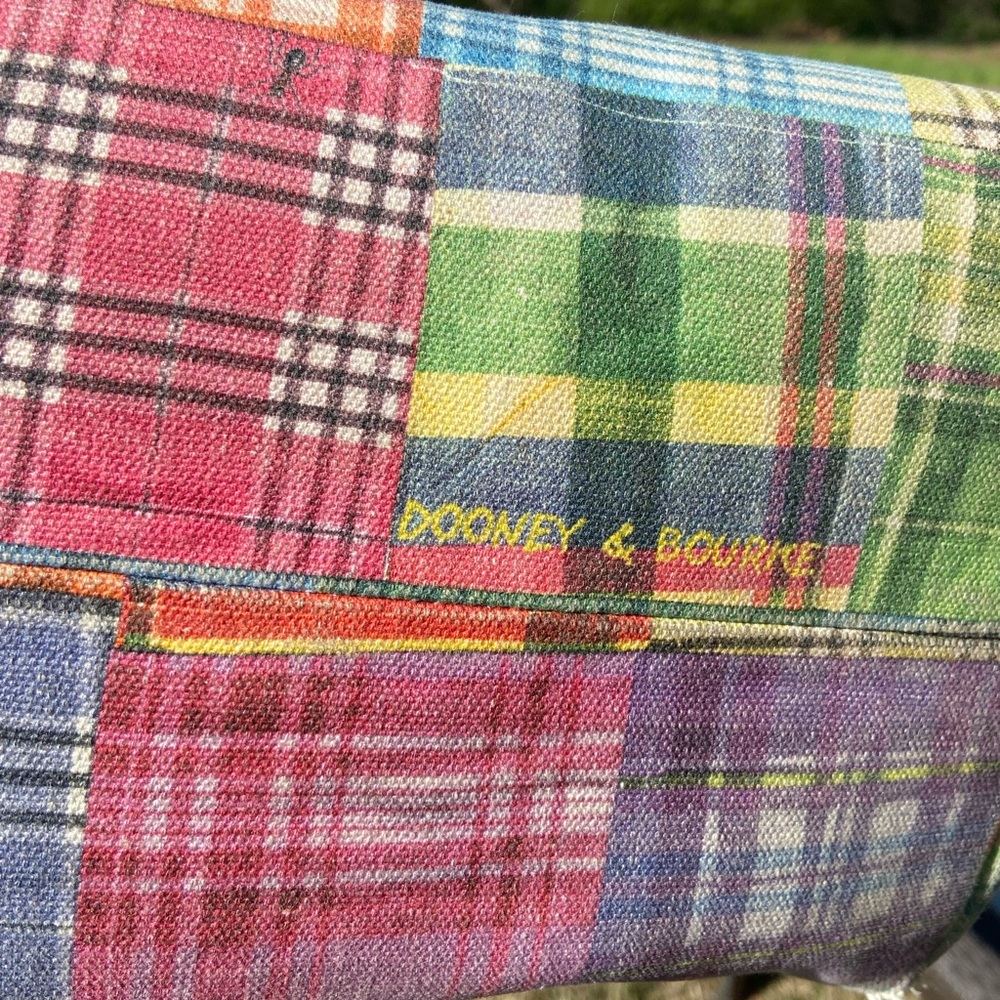 Dooney & Bourke Patchwork Plaid Multicolor Leathe… - image 10